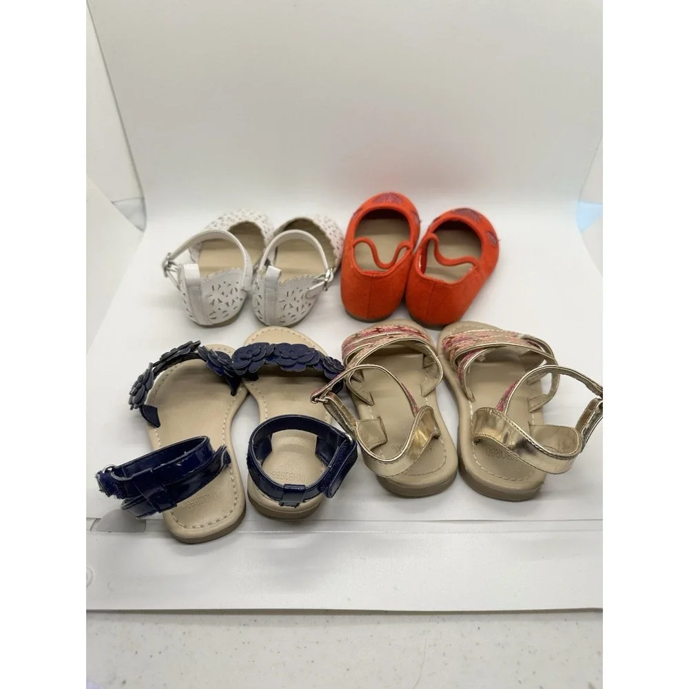 Large Lot Of Gymboree Baby Girl Shoes Size 5‎